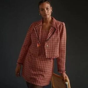 Maeve Tweed Dress and Blazer Set
